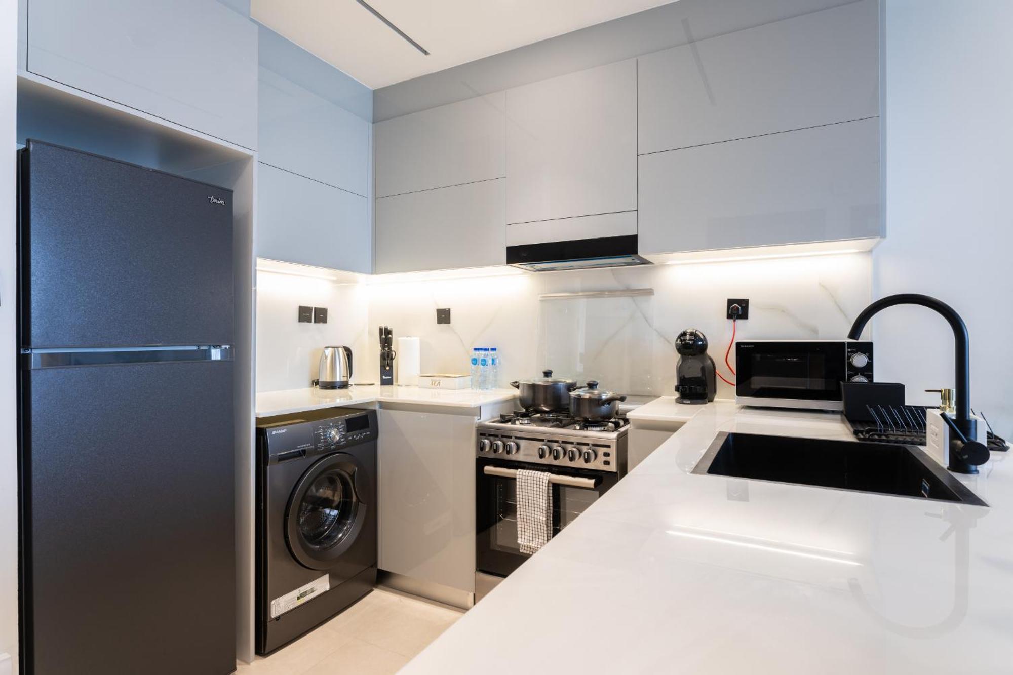 Appartement Easygo - Binghatti Canal Burj Khalifa View 1 Bedroom Dubai